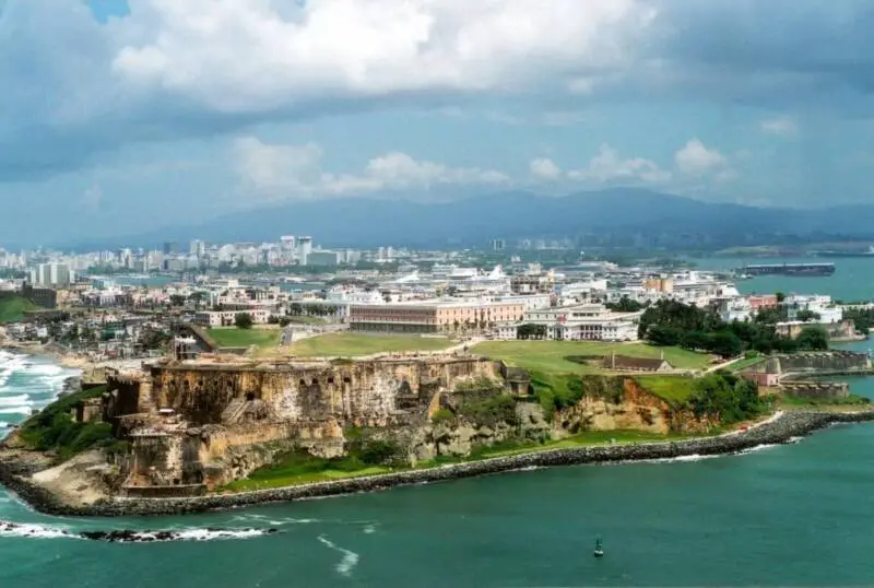 Old San Juan aerial view