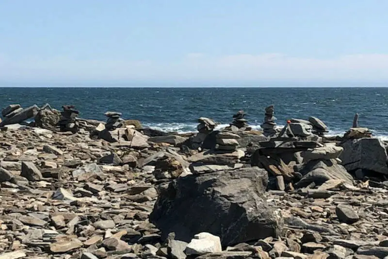 cairns on Peaks Island